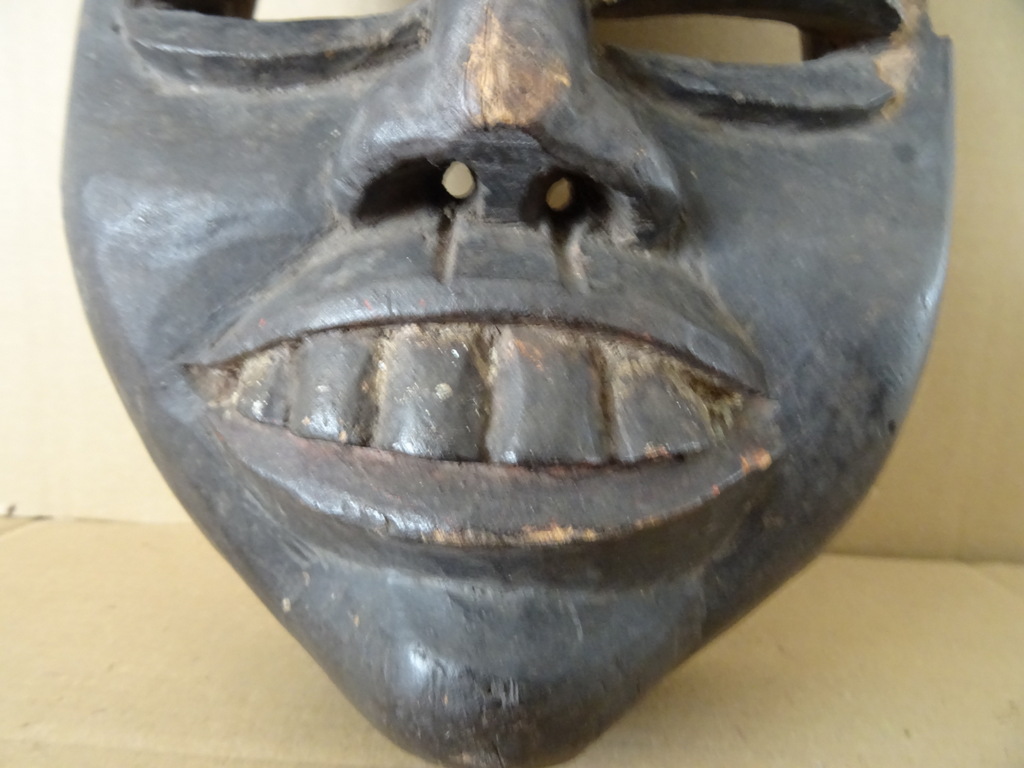 Occult masker met schedel en slang 44cm - Afbeelding 7
