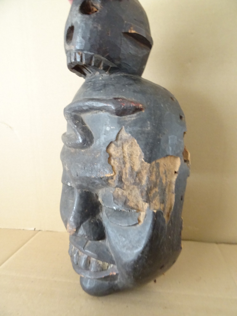 Occult masker met schedel en slang 44cm - Afbeelding 12