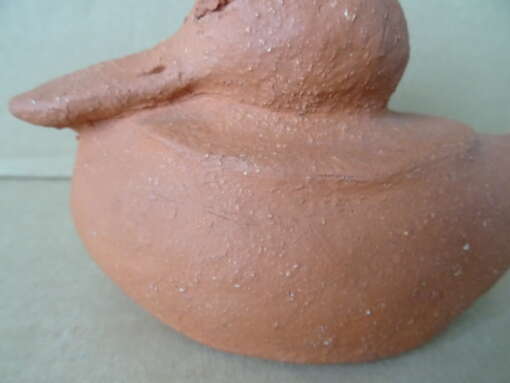 Terracotta design beelden shetlandpony en eend 15cm en 9cm