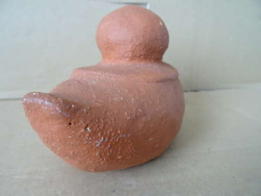 Terracotta design beelden shetlandpony en eend 15cm en 9cm