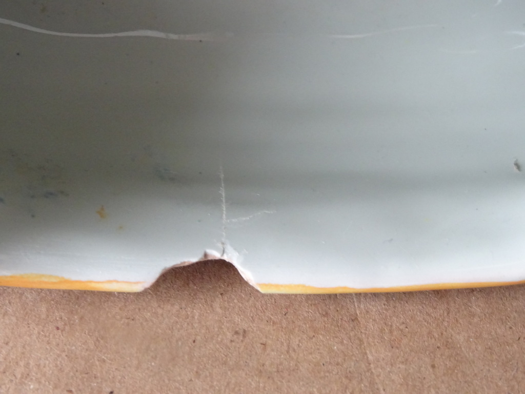 Faience aardewerk pronkschaal Vieux Rouen stijl - Afbeelding 13