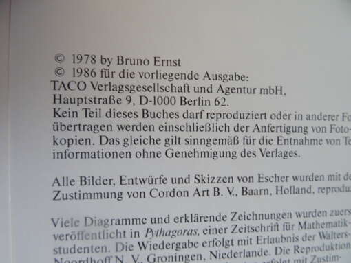 Bruno Ernst Der zauberspiegel des M. C. Escher