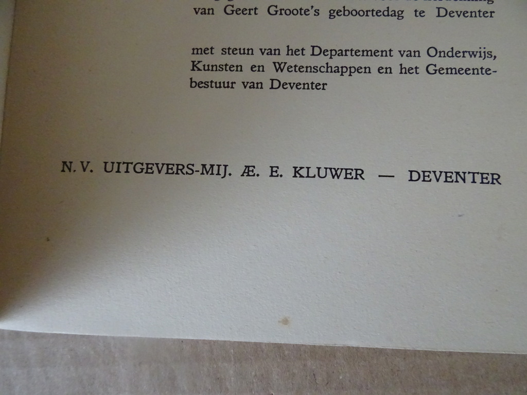 Geert Grootes geboortedag te Deventer herdacht 16 october 1940 - Afbeelding 9