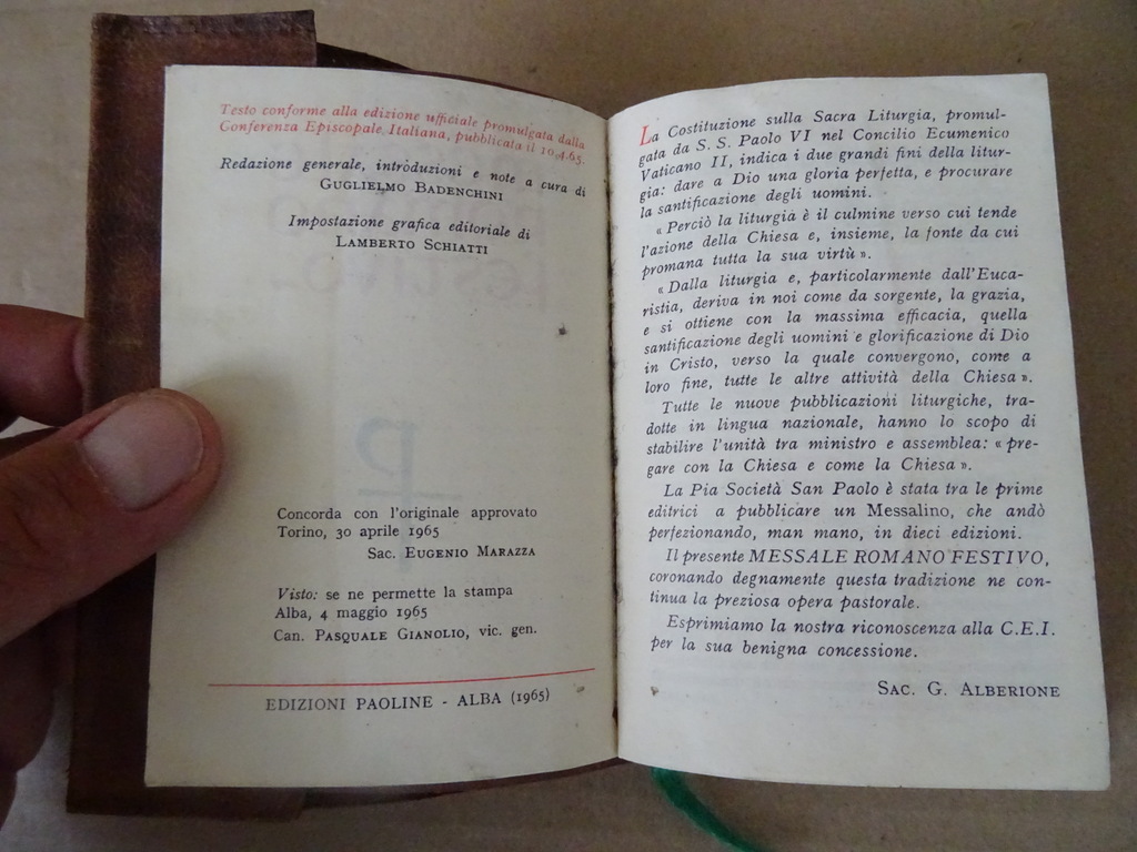 Messale Romane festivo edizioni Paoline - Afbeelding 8