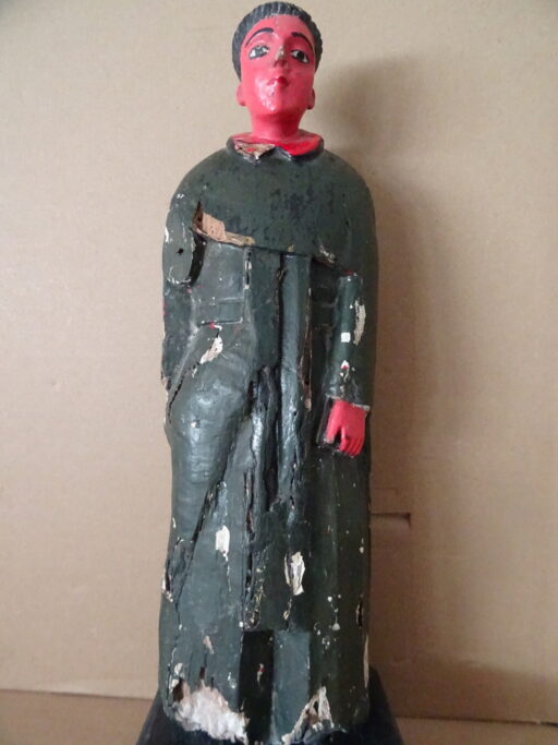 Alternative view of 18e-eeuws houten beeld Heilige Antonius 33cm Spaans