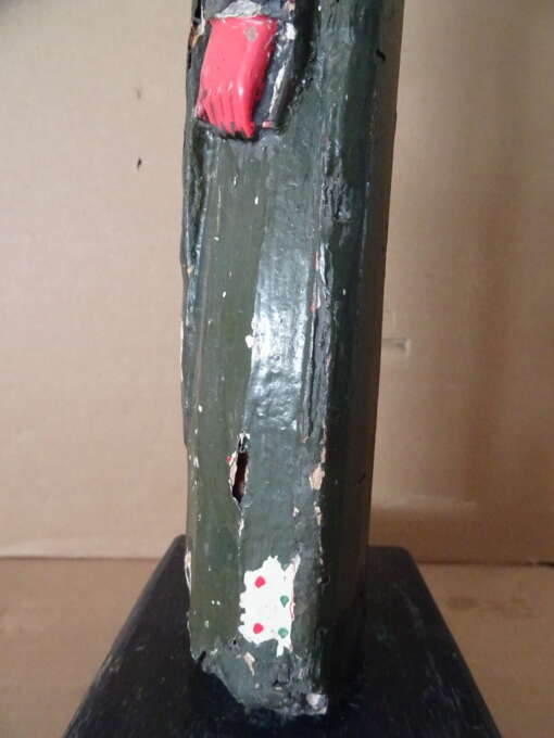 18e-eeuws houten beeld Heilige Antonius 33cm Spaans