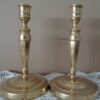 18e-Eeuwse Franse bronzen kandelaars 19cm