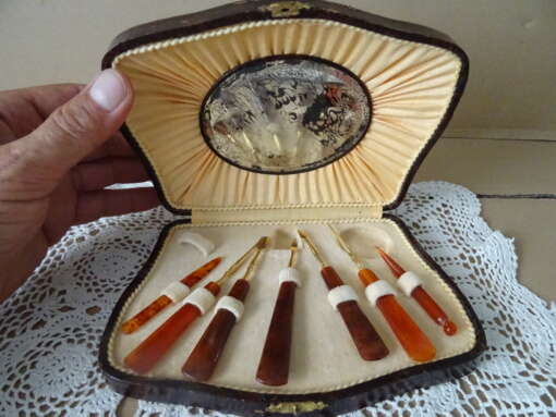 Antieke of vintage pedicure set