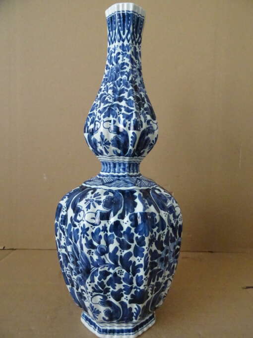 Delfts blauwe vaas Oud Delft 35cm