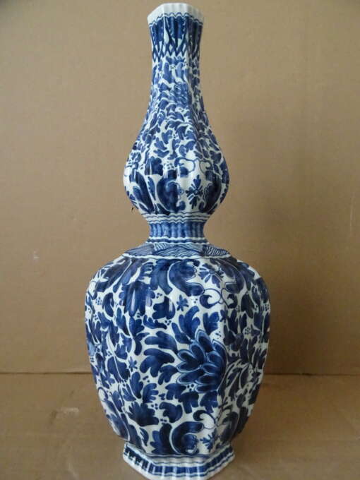 Delfts blauwe vaas Oud Delft 35cm