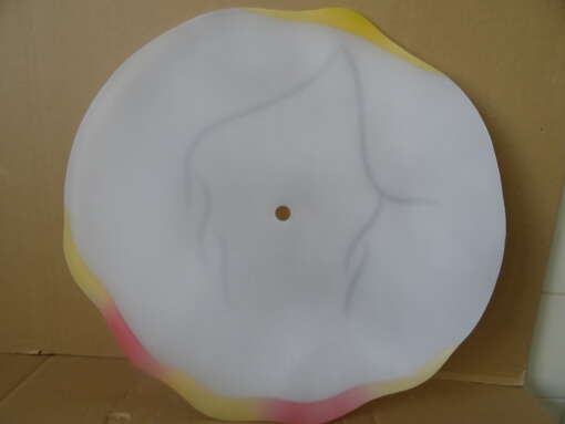 Vintage glazen design lamp plafondlamp 47cm