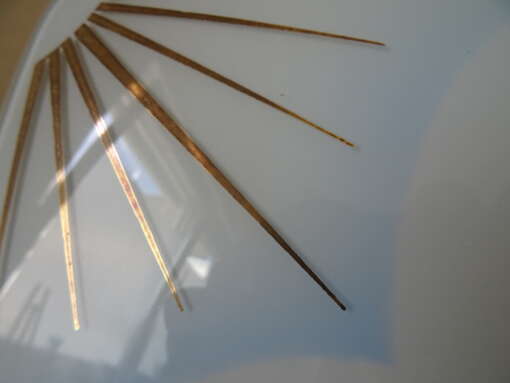 Vintage glazen design lamp plafondlamp 48x48cm