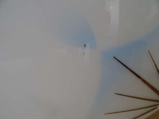 Vintage glazen design lamp plafondlamp 48x48cm