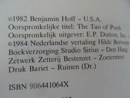 Benjamin Hoff Tao van Poeh