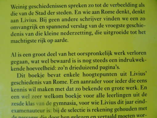 De kleine Livius Hoogtepunten uit de geschiedenis van Rome