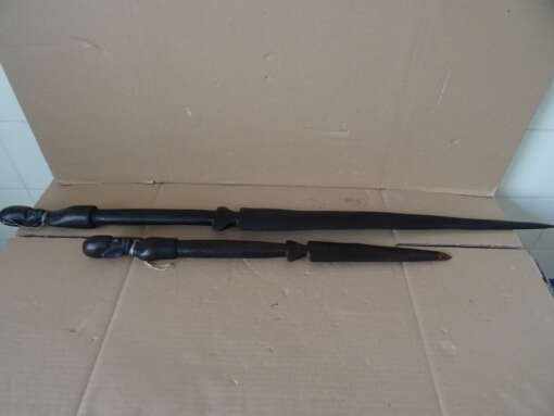 Houten speren 53cm en 93cm Dogon Mali