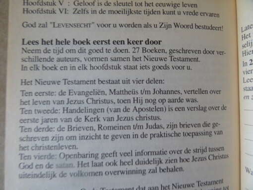 Levensecht Nieuwe Testament uit het Boek