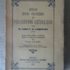 M l'abbé F. de Lamennais Essai d'un système de Philosophie Catholique