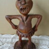 Inheems houten beeldje 19cm Congo of Papoea-Nieuw-Guinea