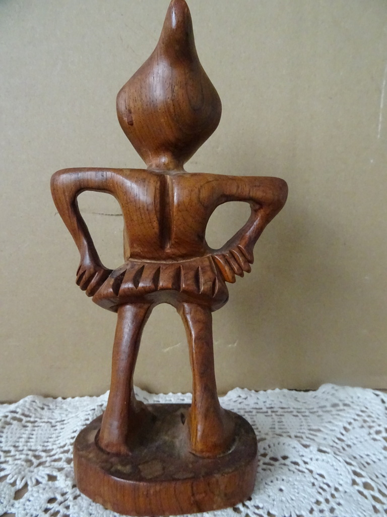 Inheems houten beeldje 19cm Congo of Papoea-Nieuw-Guinea - Afbeelding 8