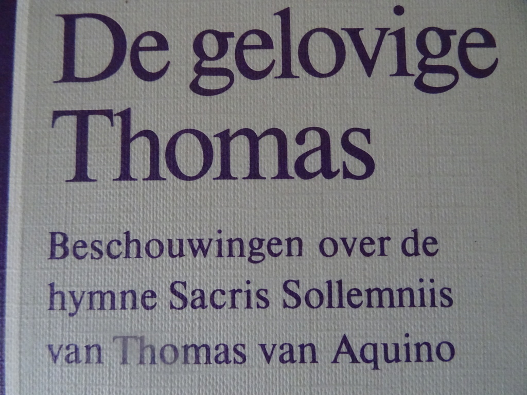De gelovige Thomas Beschouwingen over de hymne Sacris Solemniis - Afbeelding 2