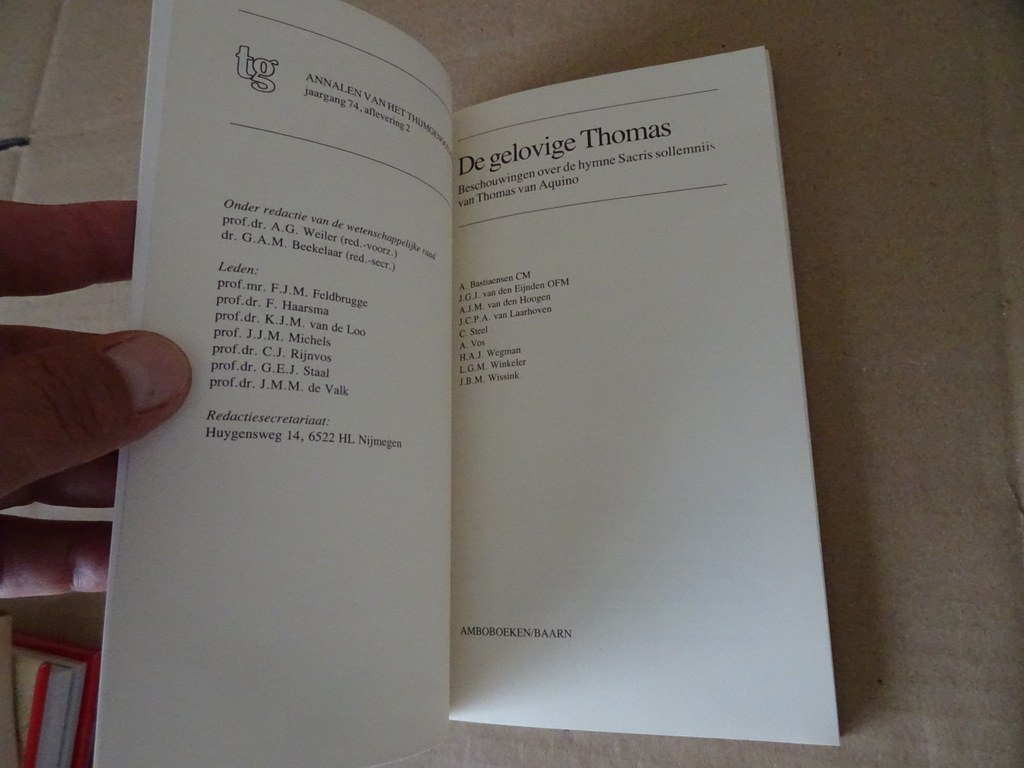 De gelovige Thomas Beschouwingen over de hymne Sacris Solemniis - Afbeelding 5