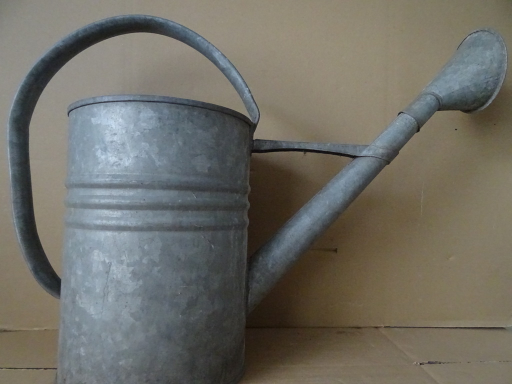 Grote zinken gieter vintage 44cm - Afbeelding 2