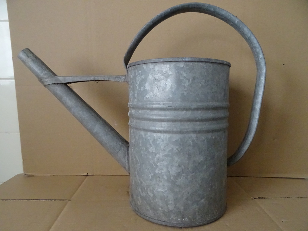 Grote zinken gieter vintage 44cm - Afbeelding 14