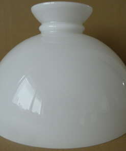 Antieke lampenkap voor olielamp opaalglas 35 cm