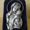 Vintage Italiaans reliëf Maria de Moeder Gods 7x10cm