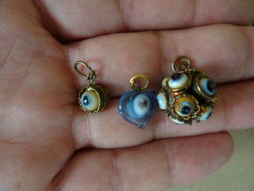 Set boze oog medaillons Turkije
