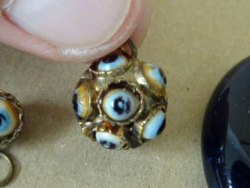 Set boze oog medaillons Turkije