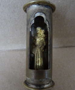 Antiek miniatuur altaar met Heilige Antonius en Jezus