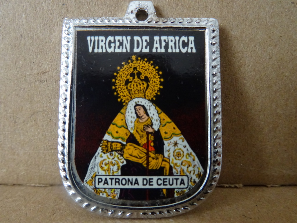 Medaillon Virgen de Africa Patrona de Ceuta