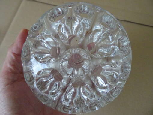 Vintage glazen bloemensteker voor 19 bloemen