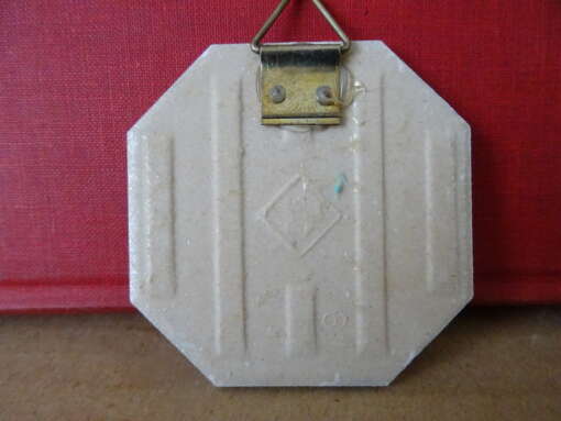 Vintage tegeltje Jezus Christus 6cm