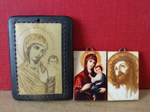 Miniatuurtjes Maria de Moeder Gods en Jezus