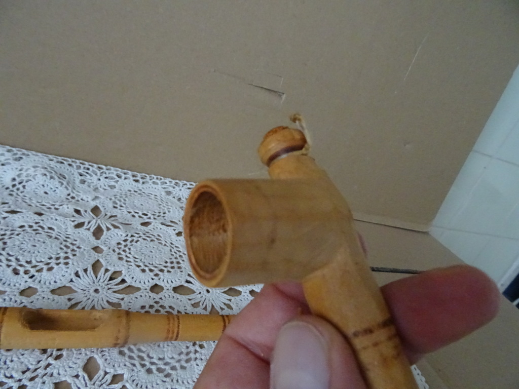 Vintage houten pijpen 19cm - Afbeelding 5