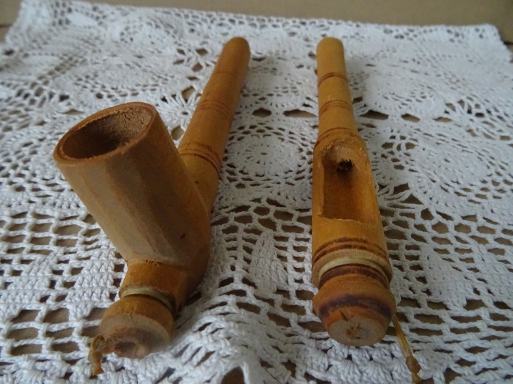 Vintage houten pijpen 19cm - Afbeelding 12