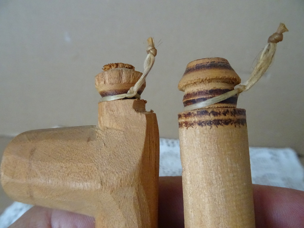Vintage houten pijpen 19cm - Afbeelding 13