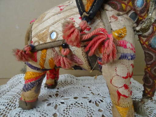 Indiaas beeld Rajasthani olifant 23cm vintage
