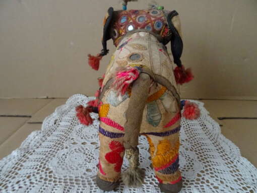 Indiaas beeld Rajasthani olifant 23cm vintage