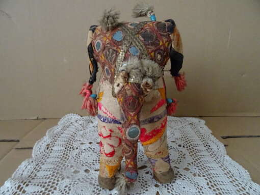 Indiaas beeld Rajasthani olifant 23cm vintage