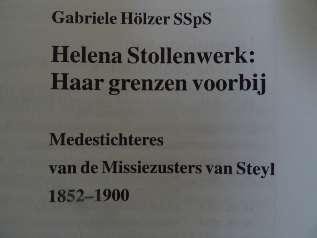 Gabrielle Hölzer SSpS Helena Stollenwerk Haar grenzen voorbij - Afbeelding 4
