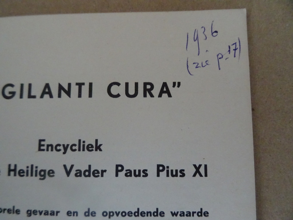 Paus Pius XI Vigilanti Cura - Afbeelding 6