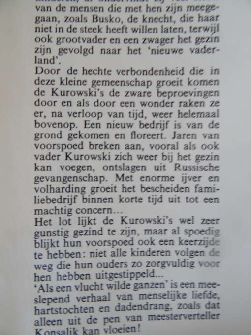Heinz J. Konsalik Als een vlucht wilde ganzen