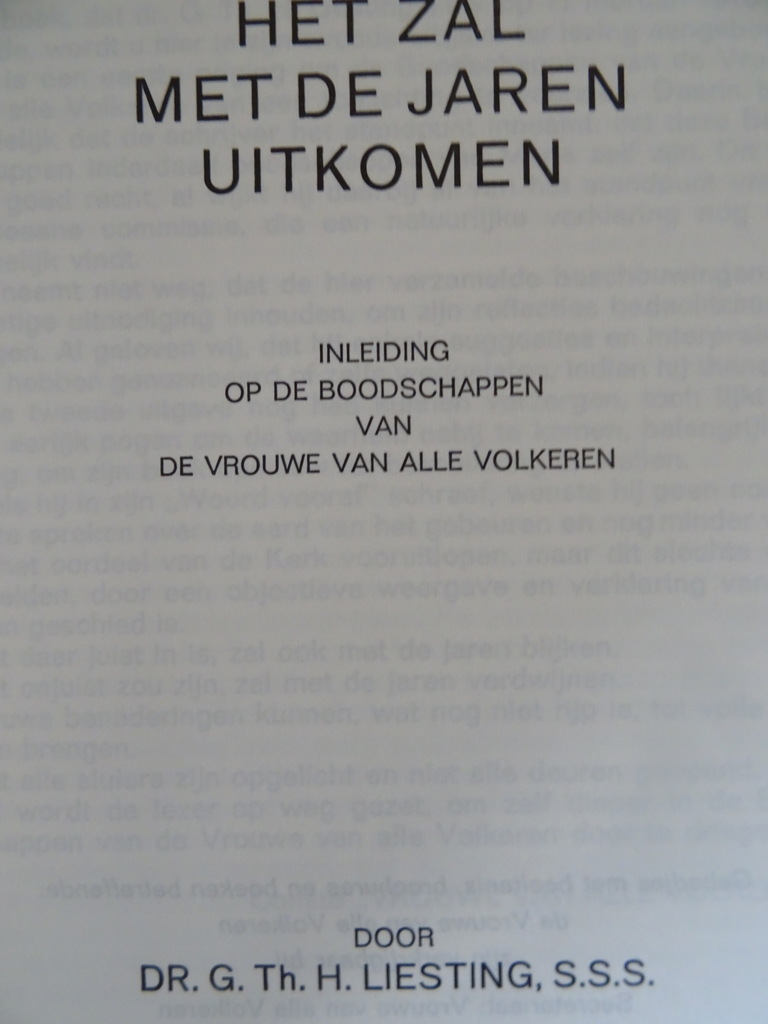 Dr. G. Th. H. Liesting S.S.S. Het zal met de jaren uitkomen - Afbeelding 5