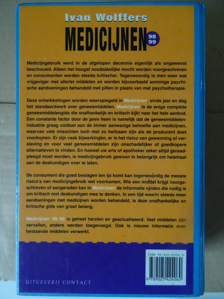 Ivan Wolffers Medicijnen Editie '98-'99 Ivan Wolffers Medicijnen Editie '98-'99