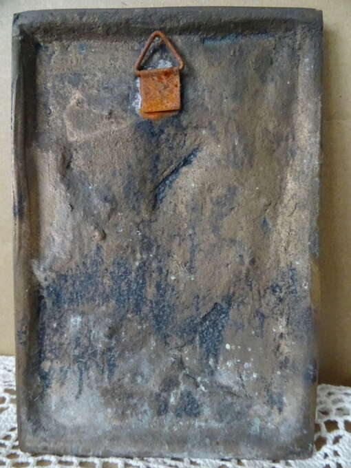 Albrecht Dürer antiek bronzen reliëf Boerenpaar dansend 10x15cm