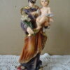 Vintage Jozefbeeld Heilige Jozef en Jezus 19cm Paben